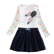 2-8Y Retail Dresses For Girls Pink Gray Cartoon Kids Dress For Baby Summer Girl Clothes Princess Party Dresses LH5460 H5460 Mix
kids