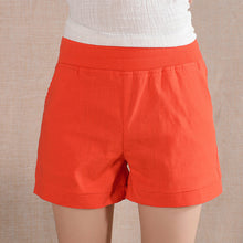 2016 Women Shorts Solid Short Femme Pocket Linen Summer Shorts Casual Loose  High Waist Shorts Plus Size S-4XL A315
women