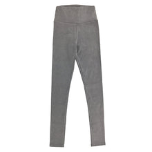 2016 spring suede leather women pants high waist large elastic slim retro leather suede pants for women
women