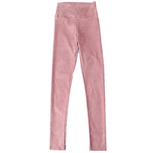 2016 spring suede leather women pants high waist large elastic slim retro leather suede pants for women
women