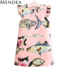 2017 Brand New Girl Princess Dress Girls Dresses Kids Clothes Graffiti Print Design Kids Dresses for Girls 3-8Y Clothes
kids