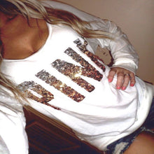 2017 Fashion Autumn t shirt women heart sequin top round neck heart shape blusa long sleeve woman shirts tops ladies tshirts tee