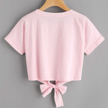 2017 Fashion Summer Kawaii Embroidery Rose Print Aliens T Shirts Women Short Sleeve Tops Tees Casual Female Pink T-shirt Ukraine
women