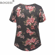 2017 Fashion T-shirts Women Tops Crop Top T Shirt Women Top Tees Flower Clothing Female Tumblr Blusa Clothes V-Neck
women