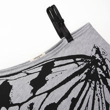 2017 Newest Summer Cotton Top Shirts Women T Shirts Skew Collar Butterfly Print Tshirt Ladies Plus Size T-shirt Tees Tops
women