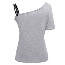 2017 Newest Summer Cotton Top Shirts Women T Shirts Skew Collar Butterfly Print Tshirt Ladies Plus Size T-shirt Tees Tops
women