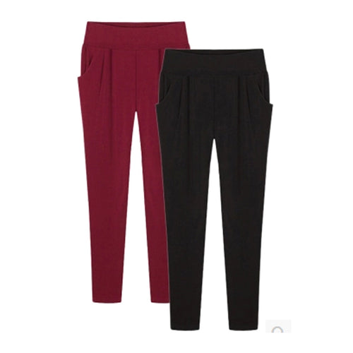 2017 Women Summer Trouser Ankle Length Plus size 5XL 6XL Loose Casual Harem Female Pants Pencil Stretch Sweatpant Elastic waist
women
