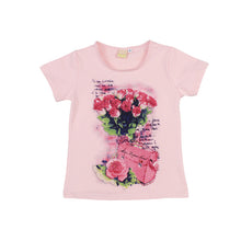 2017 fashion summer domeiland children clothing sets kids girl outfits print floral short sleeve cotton tops skirt suits clothes
kids