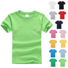2017 popular short-sleeved boy T-shirt 100% cotton children T-shirt 13 colors wild solid color Summer boys and girls Clothes
kids
