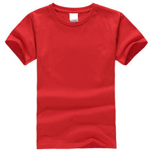 2017 popular short-sleeved boy T-shirt 100% cotton children T-shirt 13 colors wild solid color Summer boys and girls Clothes
kids