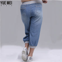 2017 summer women harem pants jeans plus size loose trousers for women denim pants Capris jeans for woman 6XL
women