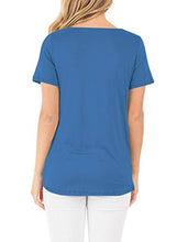 Astylish Women Sexy Criss Cross Short Sleeve Casual Loose Blouse Tops
women