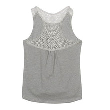 Lace Camisole,Hemlock Women Sleeveless Blouse Shirt Short Tank Top Sexy Sport Vest (M, Gray)
women