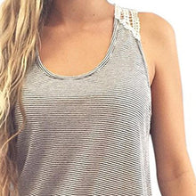 Lace Camisole,Hemlock Women Sleeveless Blouse Shirt Short Tank Top Sexy Sport Vest (M, Gray)
women