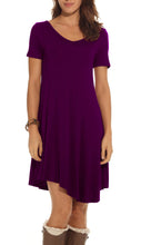 POSESHE Women's Long Sleeve Casual Loose T-Shirt Dress
women
