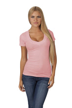 Hollywood Star Fashion Women's Deep V-Neck Short-Sleeve Shirt
women