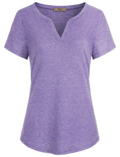 Miusey Womens Short Sleeve V Neck Casual Tunic Shirt
WOMEN