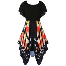 AZULINA Butterfly Shape Women Fashion Dress V Neck Novelty Female Party Dresses Vestido Robe Femme Plus Size 4XL 5XL-Women