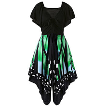 AZULINA Butterfly Shape Women Fashion Dress V Neck Novelty Female Party Dresses Vestido Robe Femme Plus Size 4XL 5XL-Women
