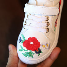 Autumn Children'S Shoes Girls Sneaker Fashion Casual Shoes With Flower Handmade Embroidery Kids Girls Breathable Shoes-kids