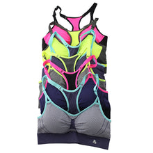 B.BANG Sexy Women Push Up Bra Running Sports Shirts for Yoga Gym Fitness Patchwork Tops For Girls and Woman Adjustable Strap Bra
women
