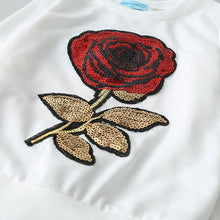 Bear Leader Girls Clothing Sets 2017 Autumn Wool Sportswear Long Sleeve Rose Floral Embroidered Sequinsets Kids Clothing Sets
kids