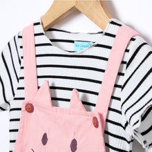 Bear Leader Girls Sets 2017 New Children Clothing Strap Dress Sets Kids Clothes Pullover Striped Shirt+Dress 2Pcs Suit Outwears
kids