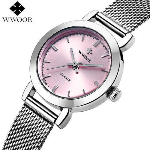 Brand Luxury Women Watches Ladies Casual Quartz Watch Female Clock Silver Stainless Steel Bracelet Dress Watch relogio feminino
women