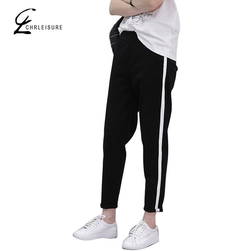 CHRLEISURE S-XXL Women's Harem Pants  Fashion  Loose Slim Pants Fashion Plus Size Elastic Female Pants Trousers for Women