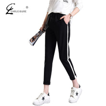 CHRLEISURE S-XXL Women's Harem Pants  Fashion  Loose Slim Pants Fashion Plus Size Elastic Female Pants Trousers for Women