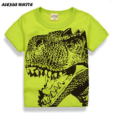 Cartoon Dinosaur T Shirt Boys 2017 Summer Children's Clothing Toddler 100% cotton Tops tee baby Boy Kids bobo bebe T-shirt 2-7Y
kids