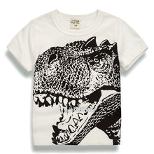 Cartoon Dinosaur T Shirt Boys 2017 Summer Children's Clothing Toddler 100% cotton Tops tee baby Boy Kids bobo bebe T-shirt 2-7Y
kids