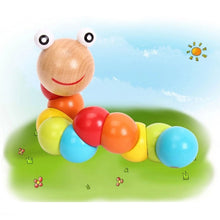 Colorful Insects Puzzles Kids Educational Wooden Toys Baby Children Fingers Flexible Training Science Twisting Worm Toys
kids