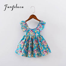 Fanfiluca Kids Dresses For Girls Fashion Girls Dresses Summer Style Floral Bohemian Girl Dress Princess Novelty Kids Clothes
kids