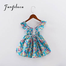 Fanfiluca Kids Dresses For Girls Fashion Girls Dresses Summer Style Floral Bohemian Girl Dress Princess Novelty Kids Clothes
kids