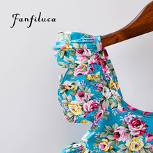 Fanfiluca Kids Dresses For Girls Fashion Girls Dresses Summer Style Floral Bohemian Girl Dress Princess Novelty Kids Clothes
kids