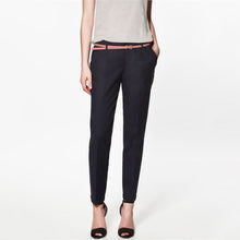 FinalFit Pencil Casual Pants Women, Spring Summer&Autumn Trousers With Belt
women