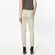 FinalFit Pencil Casual Pants Women, Spring Summer&Autumn Trousers With Belt
women
