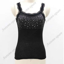 Girl Women's Rhinestone Sequin Lace Tank Top Sling Camisole Cami Vest Slim
women