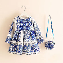 Girls Dress Kinderkleding Meisjes 2017 Spring Brand Children Costume for Kids Dresses Clothes Character Princess Dress with Bag
kids