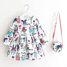 Girls Dress Kinderkleding Meisjes 2017 Spring Brand Children Costume for Kids Dresses Clothes Character Princess Dress with Bag
kids