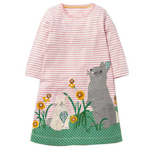 Girls Dresses Long Sleeve 2017 Spring Brand Kids Dress for Girls Clothes Robe Enfant Animal Appliques Princess Costumes Children
kids