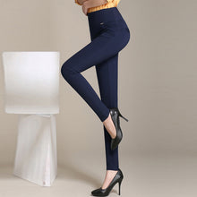 {Guoran}2017 Winter pants women Office Thick Warm Fleece High Waist pencil pants Stretch black White trousers Plus Size Leggings
women