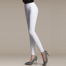 {Guoran}2017 Winter pants women Office Thick Warm Fleece High Waist pencil pants Stretch black White trousers Plus Size Leggings
women