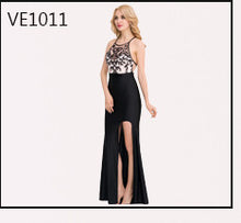 VE1004 Pink backless long dress sexy o-neck off shoulder halter lace dress fashion floor length sexy maxi dress with bow dresses-Women