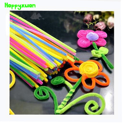 Happyxuan 2packs (200pcs) Multicolour Chenille Stems Pipe Cleaners Handmade DIY Art Craft Material kid Creativity handicraft Toy
kids