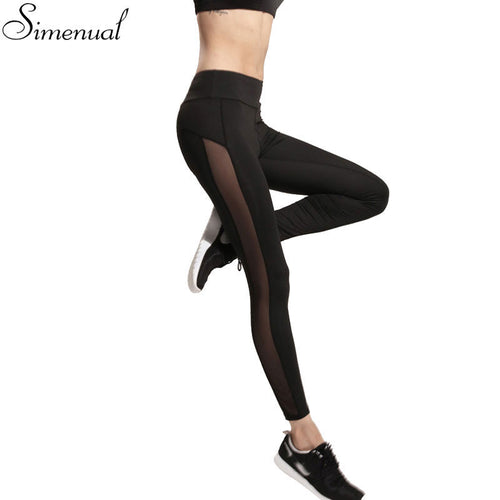 Harajuku 2017 athleisure leggings women mesh splice fitness slim black legging sportswear clothing new leggins hot bodybuilding
women