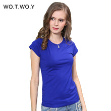 High Quality 18 Color S-3XL Plain T Shirt Women Cotton Elastic Basic T-shirts Female Casual Tops Short Sleeve T-shirt Women 002
women