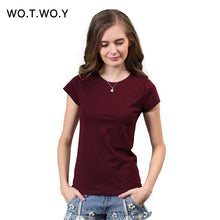 High Quality 18 Color S-3XL Plain T Shirt Women Cotton Elastic Basic T-shirts Female Casual Tops Short Sleeve T-shirt Women 002
women