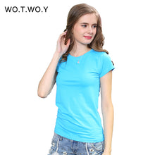 High Quality 18 Color S-3XL Plain T Shirt Women Cotton Elastic Basic T-shirts Female Casual Tops Short Sleeve T-shirt Women 002
women